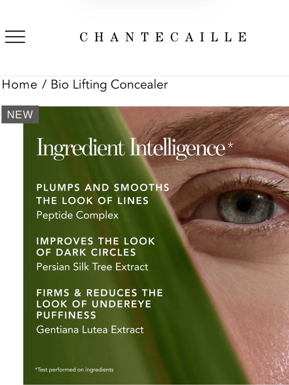 CHANTECAILLE BIO LIFTING CONCEALER